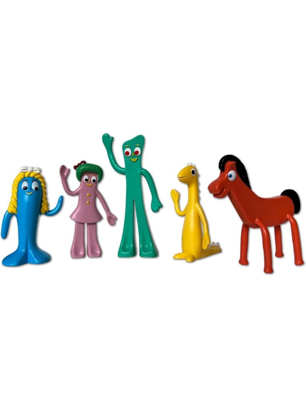 Bendable Gumby & Friends Action Figure Set - Flexible, Poseable Classic Toys